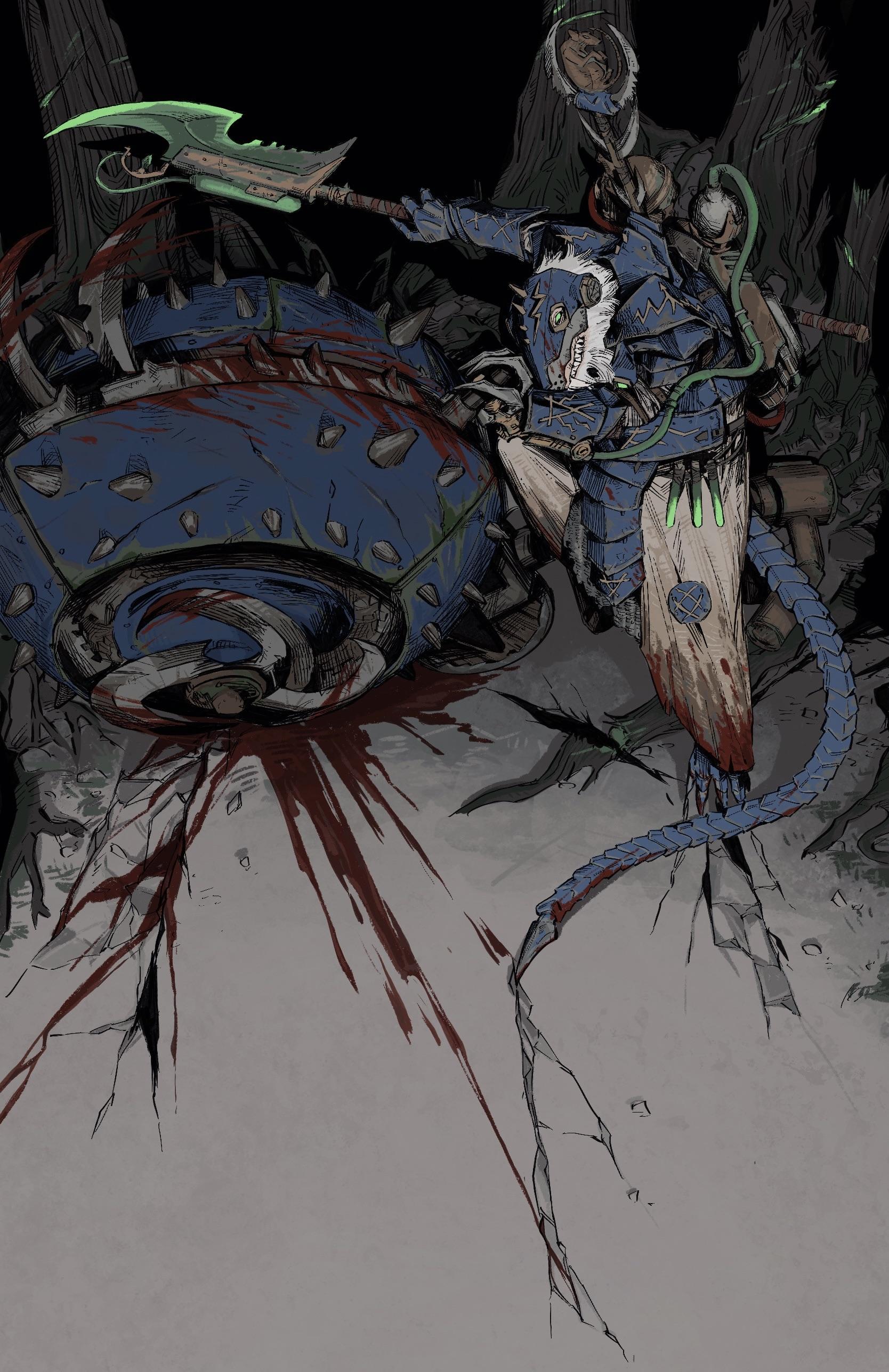 Ikit Claw character artwork from Warhammer