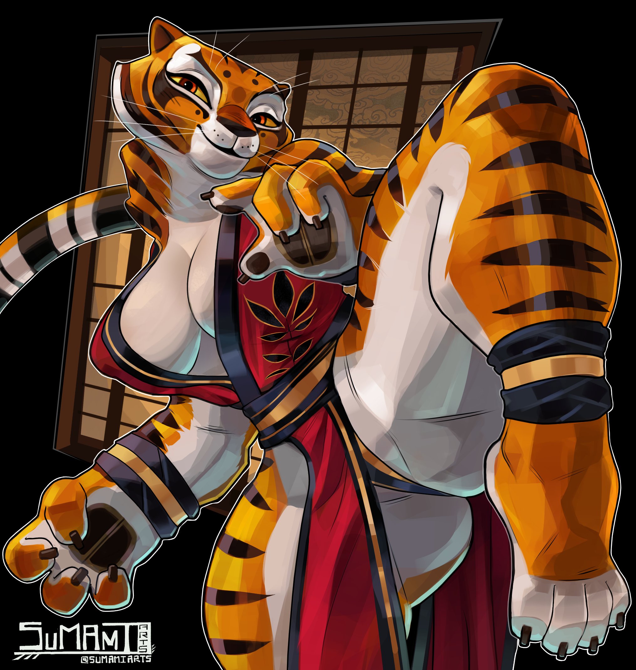 Master Tigress sparring artwork